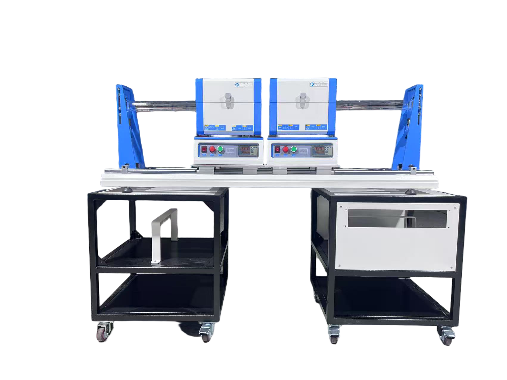 1200℃小型双炉体滑轨炉 TCVD-OYS-1200C-S2-SL50（φ50）